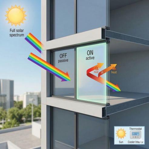 Smart windows and transmission control
