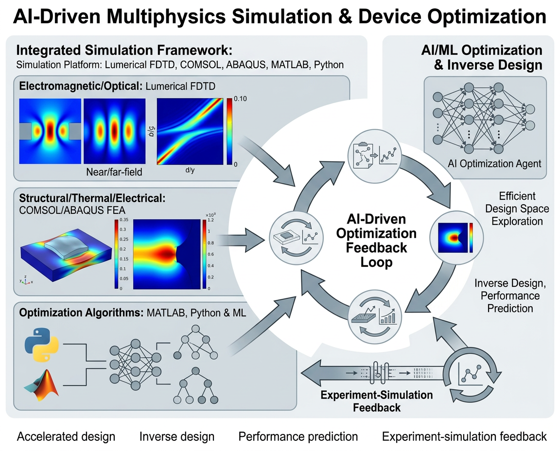 Multiphysics simulation and AI-driven optimization